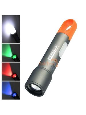 GearUP K57 Multifunctional Rechargeable Torch, Flashlight Zoomable LED Flashlight_img_0