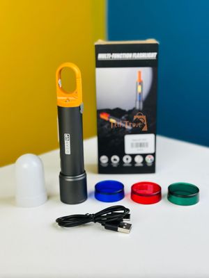 GearUP K57 Multifunctional Rechargeable Torch, Flashlight Zoomable LED Flashlight_img_3