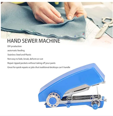 Sewing Machine, Portable Mini Handheld Stitching Machine, Mini Sewing Machine Automatic Feeding DIY Hand Sewing Machine for Beginners | Easy to Use and Fast Stitch_img_1
