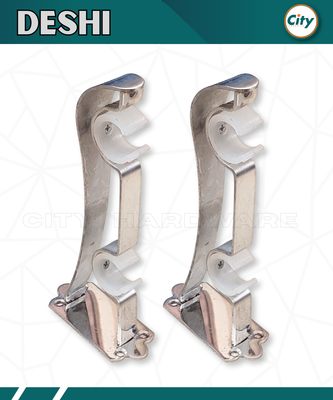 ১ জোড়া স্টেইনলেস স্টিলের পর্দার ক্লাম ডাবোল পর্দার পাইপ হোল্ডার ৪টি ফুটার হেভি সাইড ক্লাম্প ১ ইঞ্চি পাইপের জন্য_img_1