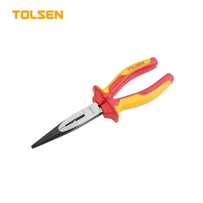 TOLSEN 8” VDE Insulated Long Nose Plier ( 200mm ) CrV Premium Series V38138 | V16098_img_0