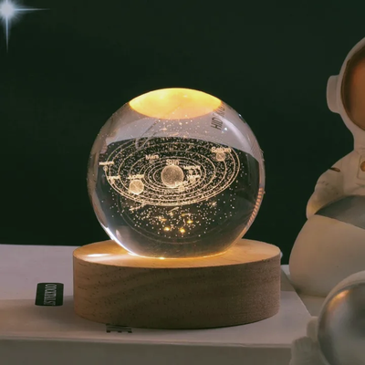 Crystal Ball Night Light Glowing Planetary Galaxy Bedside Lamp_img_1