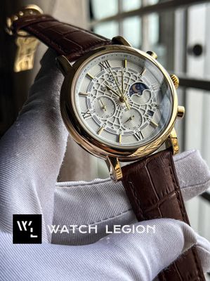 PATEK BROWN BELT GOLD CASE SPIDER WHITE DIAL_img_0