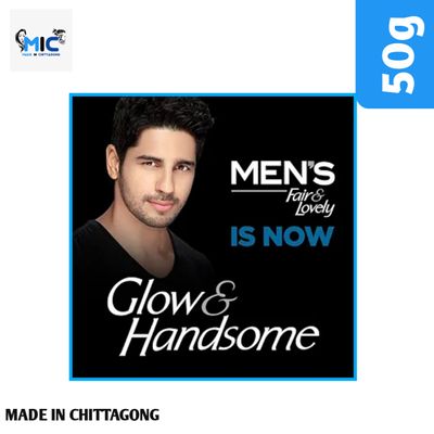 Fair & Lovely Glow & Handsome Instant Brightness Rapid Action Facewash 50g_img_2