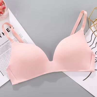 women Seamless t-shirt bra Underwear Sexy Gathered Bras Soft Breathable Bras Solid Color Underwear Girls Women Underwear Accessories_img_15