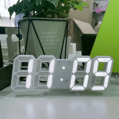 Calendar Thermometer Electronic Clock Digital Clocks LED Digital Wall Clock Alarm Hanging Watch Snooze Table Clocks_img_1