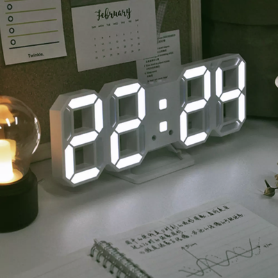 Calendar Thermometer Electronic Clock Digital Clocks LED Digital Wall Clock Alarm Hanging Watch Snooze Table Clocks_img_3