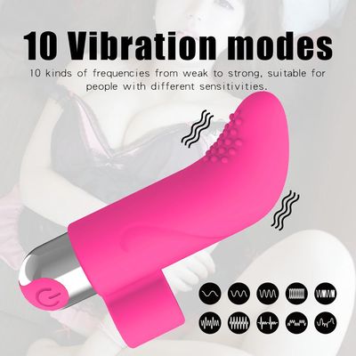 10 Speed Powerful Finger Vibrators Clitoral G Spot Mini Bullet Stimulator Rechargable Nipple Clit Masturbator Sex Toys for Women_img_5