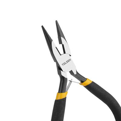 TOLSEN 4.5" Mini Long Nose Pliers Bi-Dipped Handle 10031_img_3