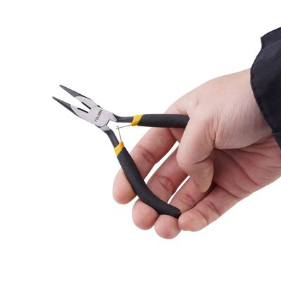 TOLSEN 4.5" Mini Long Nose Pliers Bi-Dipped Handle 10031_img_4