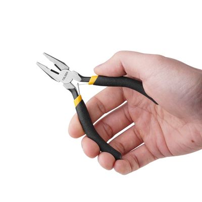 TOLSEN 4.5" Mini Combination Pliers Bi-Dipped Handle Model: 10030_img_3