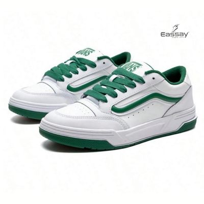 VANS Hylane Sneakers in White with Pop Green_img_1
