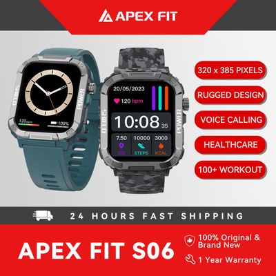 Apex Fit Sport S06 Smartwatch 1.91'' Full Touch Screen BT Call Outdoor Fitness Tracker Smart Watch With IP68 Waterproof_img_1