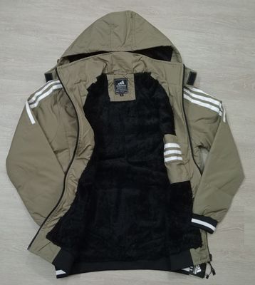 Men's open hooded sherpa jacket_img_9