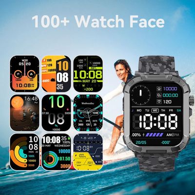 Apex Fit Sport S06 Smartwatch 1.91'' Full Touch Screen BT Call Outdoor Fitness Tracker Smart Watch With IP68 Waterproof_img_5