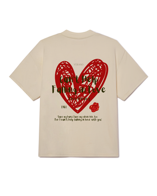 Can't Help Falling In Love Oversized Tshirt - Beige_img_0