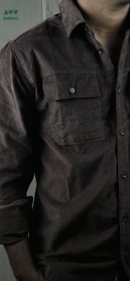 Coffee Premium Corduroy - Full Sleeve Shirt_img_1