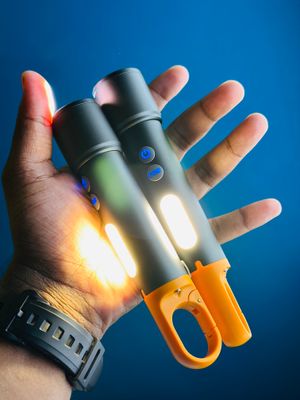 GearUP K57 Multifunctional Rechargeable Torch, Flashlight Zoomable LED Flashlight_img_5
