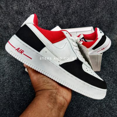 Air Force 1 Low White Red Denim 1:1 grade_img_0