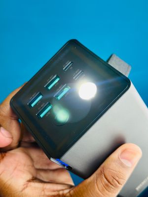 Rocoren 50,000mAh 22.5W Power Bank With Fast Charging 6 Ports USB + Type-C Powerbank With Flashlight_img_3