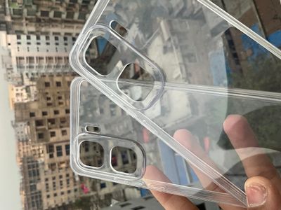 IQOO Neo10 transparent straight edge tpu material sof case_img_1