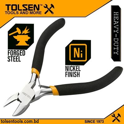 TOLSEN 4.5" Mini Pliers ( Combination | Nose | Cutting ) Bi-Dipped Handle Model: 10030 | 10031 | 10033_img_3