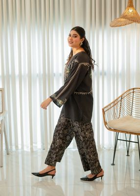 2 piece cor-ord Digital print dress_img_2