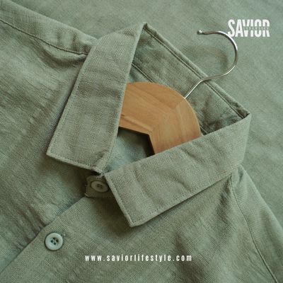 Olive Slub - Old Money Full Sleeve Shirt_img_0