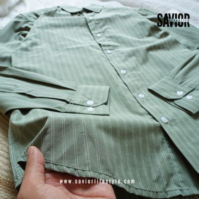Forest Olive - Old Money Full Sleeve Shirt_img_2