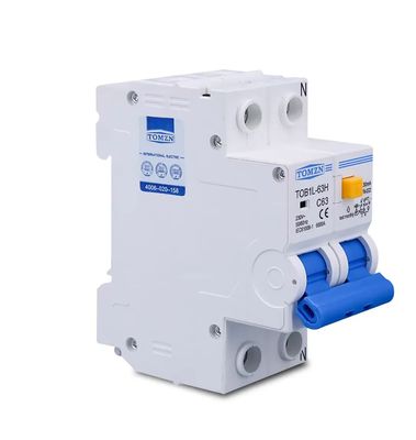 TOMZN RCBO TOB1L-63H 2P 63A 230V AC 50Hz/60Hz Residual Current Circuit breaker with over current and Leakage protection RCBO ._img_1