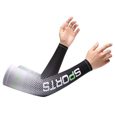 2pcs Men Sun UV Protection Ice Silk Long Sleeve Cover Arm Sleeves Sunscreen Arm Outdoor Cool Sports Cycling Hand Protector_img_1