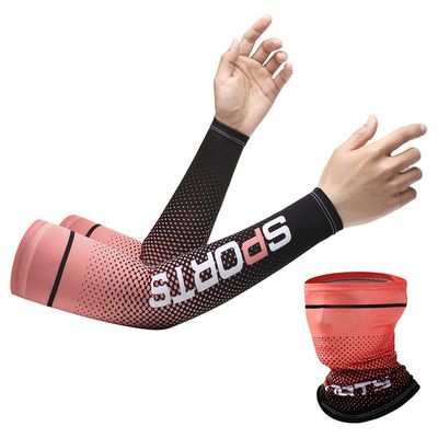 2pcs Men Sun UV Protection Ice Silk Long Sleeve Cover Arm Sleeves Sunscreen Arm Outdoor Cool Sports Cycling Hand Protector_img_2