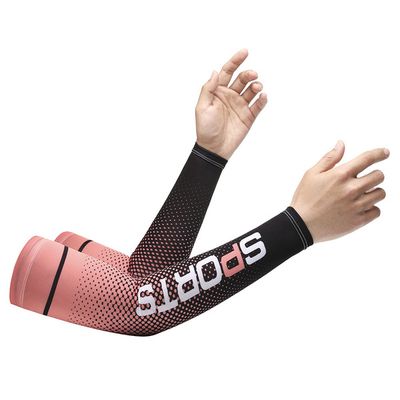2pcs Men Sun UV Protection Ice Silk Long Sleeve Cover Arm Sleeves Sunscreen Arm Outdoor Cool Sports Cycling Hand Protector_img_3