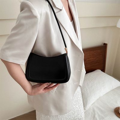 Solid soft mini shoulder bag_img_1