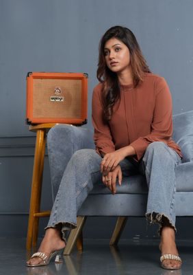 Rust Pleated Long Sleeve Top_img_2