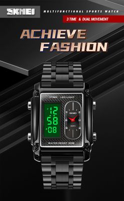 SKMEI 1868 Multiple Time Digital Analog Watch_img_1