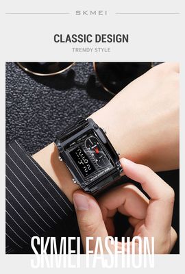 SKMEI 1868 Multiple Time Digital Analog Watch_img_4