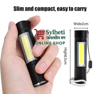 Geepas Gp-007 Rechargeable Led Flashlight Torch Lamp - Charger Light_img_0