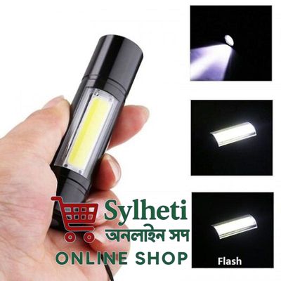 Geepas Gp-007 Rechargeable Led Flashlight Torch Lamp - Charger Light_img_1