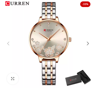 Curren 9068 CH For Women – Silver Rose_img_0
