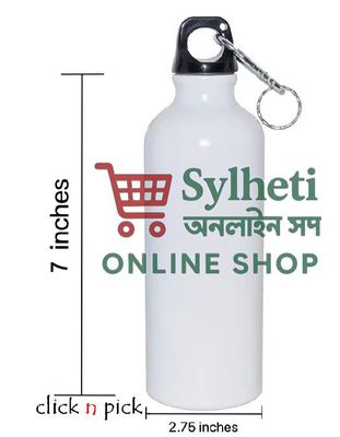 500ml Blank Solid Plain White Aluminum Water Bottle_img_0