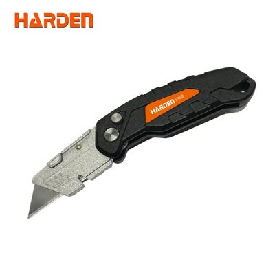 HARDEN Folding Anti Cutter 165mm with 5Pcs Refill, Multi Hand Cutting Tool Box, Cutter Knife Cutter; 570332_img_0