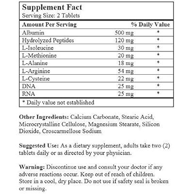 Super Albumin 100 Tablets - Made in USA_img_1