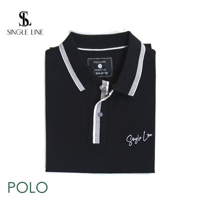Men's Premium Black Polo T-Shirt | 210 GSM 100% Cotton | Summer Casual & Formal Wear | Palli_img_3