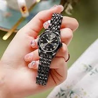 Butter Fly Lock OLEVS Watch for Women Black_img_2