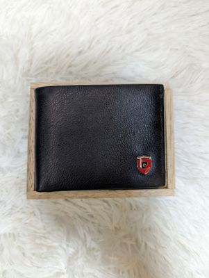 With Wooden Box | Orginal Fireproof Leather Wallet With Ferrari Logo_img_1