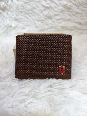 With Wooden Box | Orginal Fireproof Leather Wallet With Ferrari Logo_img_0