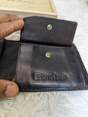 With Wooden Box | Orginal Fireproof Leather Wallet With Ferrari Logo_img_6