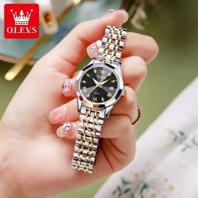 OLEVS Watch for Women Branded Stainless steel Elegant Luminous Ladies Watches 9931 Black Dail_img_2