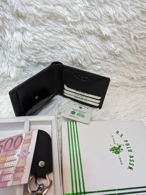 USS POLO ASSN Original Fireproof Leather wallet With Key Ring_img_7